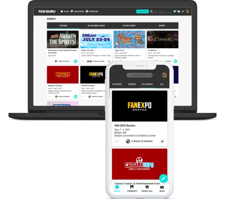 Featured event view