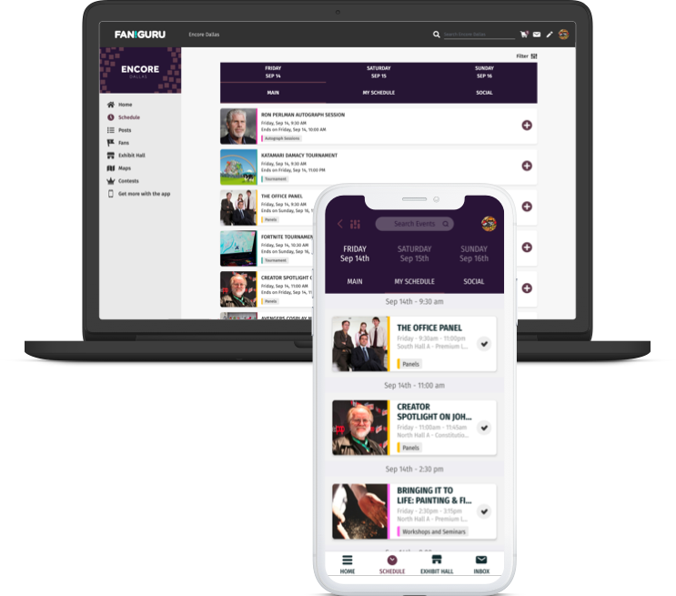 Schedule view